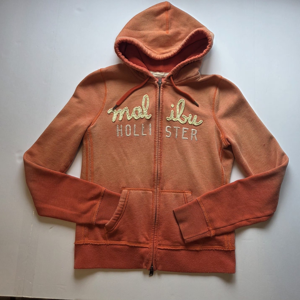 Y2K Vintage Malibu Hollister Zip UP Hoodie